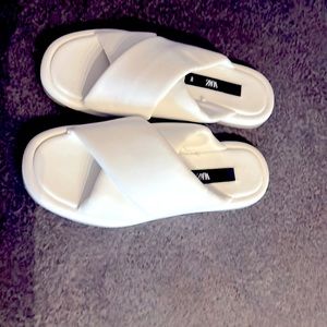 ZARA Slides.  9/40.  Never worn!